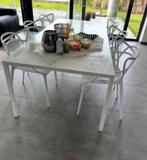 Table salle a manger, 150 à 200 cm, Cinq personnes ou plus, Comme neuf, Enlèvement