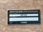 Identificatieplaatje voor aanhangwagen, Ophalen