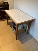Table bois et carrelage, 100 à 150 cm, Quatre personnes, Enlèvement, Utilisé