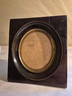 oude houten kader met koperen ring, Verzenden