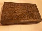 houten uitgesneden doos, Antiek en Kunst, Curiosa en Brocante, Ophalen of Verzenden