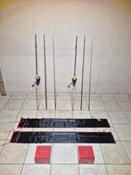 2 Complete Hengels 12ft 3.60m voor karper, zeelt en brasem, Ophalen, Zo goed als nieuw, Werphengel
