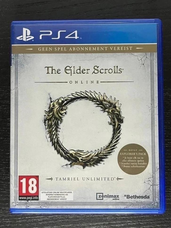 The Elder Scrolls Online Explorer's Pack PS4 PAL game, Games en Spelcomputers, Games | Sony PlayStation 4, Zo goed als nieuw, Online