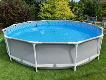 Intex zwembad Prism Frame (incl hoes), Tuin en Terras, Zwembaden, Ophalen, Gebruikt, 80 tot 120 cm, Rond