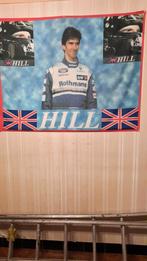 Vlag Damon Hill. Ex wereldkampioen formule 1., Ophalen of Verzenden, Gebruikt, Formule 1