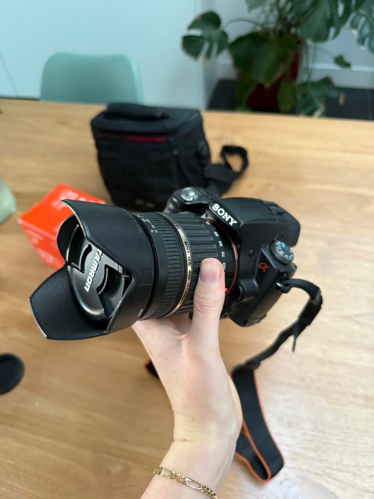 Sony Alpha A55 camera + 2 lenzen + toebehoren, TV, Hi-fi & Vidéo, Appareils photo numériques, Comme neuf, Reflex miroir, Sony