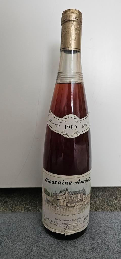 Vintage Franse Wijn – Touraine Amboise Demi-Sec 1989 – Loire, Verzamelen, Wijnen, Ophalen of Verzenden