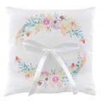 Neuf coussin alliances article mariage champêtre déco, Ophalen, Nieuw, Wit