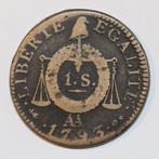 Francia, 1 sol 1793 AA, Enlèvement ou Envoi, Monnaie en vrac, France