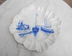 ancienne assiette bleue porcelaine Limoges decor bateaux, Antiek en Kunst, Antiek | Porselein, Ophalen of Verzenden