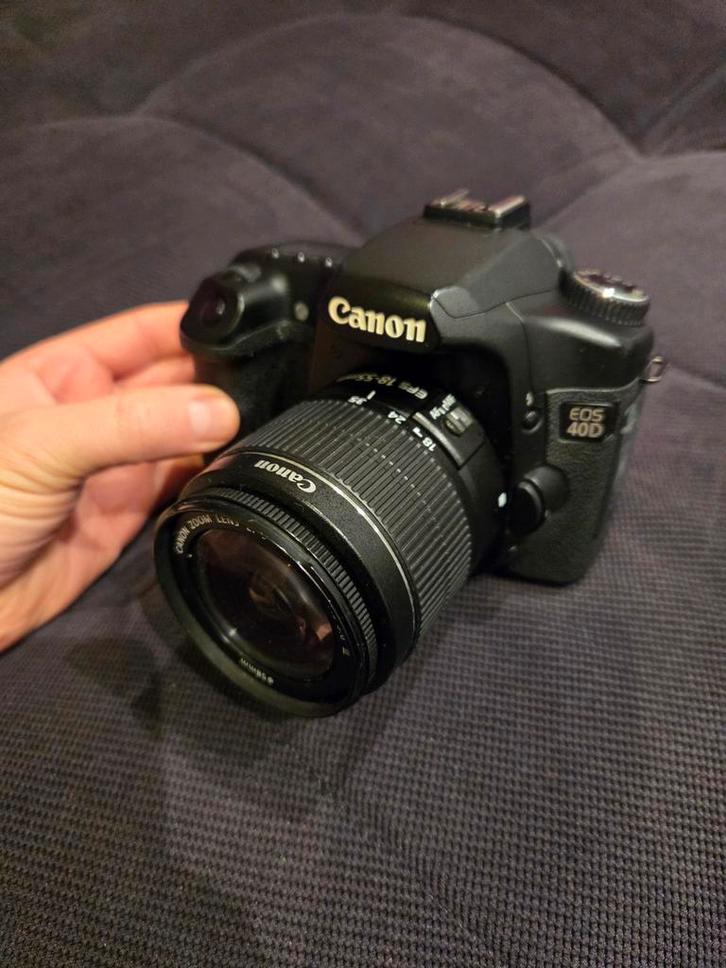 Canon 40D + 3 objectifs + 3 Batteries, TV, Hi-fi & Vidéo, Appareils photo numériques, Canon, Enlèvement ou Envoi