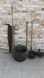 Oude antieken gereedschappen, antiek, Aalschepper zaag zeis, Antiek en Kunst, Antiek | Gereedschap en Instrumenten, Ophalen