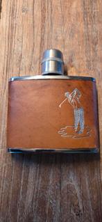 Heupflesje golfer, Antiek en Kunst, Ophalen of Verzenden