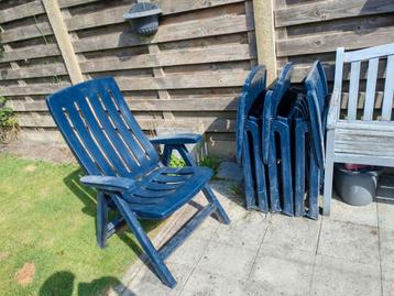 4 tuinstoelen met kussen.  beschikbaar voor biedingen