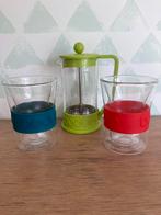 Bodum - 1 Koffiepress en twee glazen, Ophalen of Verzenden, Zo goed als nieuw