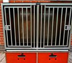 Grote 2-vaks autobench met ladenblok, Dieren en Toebehoren, Hondenhokken, Ophalen, Zo goed als nieuw