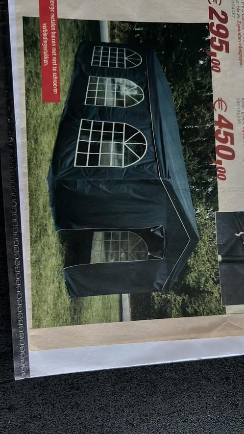 Grote partytent zeer stevig, zware buizen/stof   zb stof, Doe-het-zelf en Bouw, Overige Doe-Het-Zelf en Bouw, Zo goed als nieuw