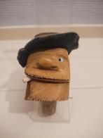Gesneden houten kurk en kurk met cowboykop, Ophalen of Verzenden