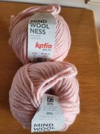 2 pelotes de laine Katia mindwoolness couleur 66, Hobby & Loisirs créatifs, Tricot & Crochet, Comme neuf, Enlèvement
