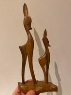 Midcentury, jaren ‘60 Bambi beeldje, hout, Antiek en Kunst, Ophalen