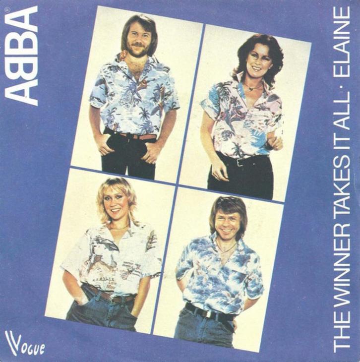 ABBA-The Winner Takes It All / Elaine, Cd's en Dvd's, Vinyl Singles, Zo goed als nieuw, Single, Pop, 7 inch, Ophalen of Verzenden