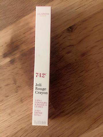 Joli Rouge Crayon Clarins 742c, Enlèvement ou Envoi, Neuf, Rouge