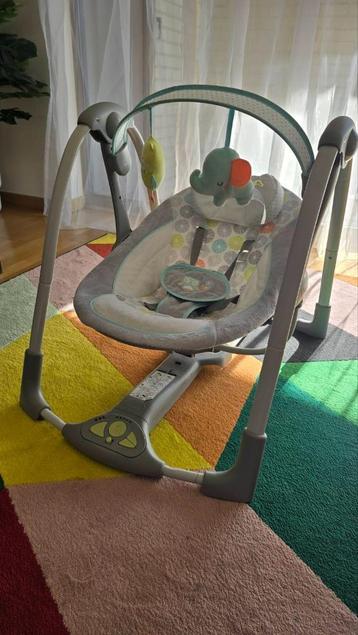 Ingenuity Hugs & Hoots Folding and Portable Baby Swing, Autres marques, Comme neuf, Enlèvement, Avec ceinture(s)