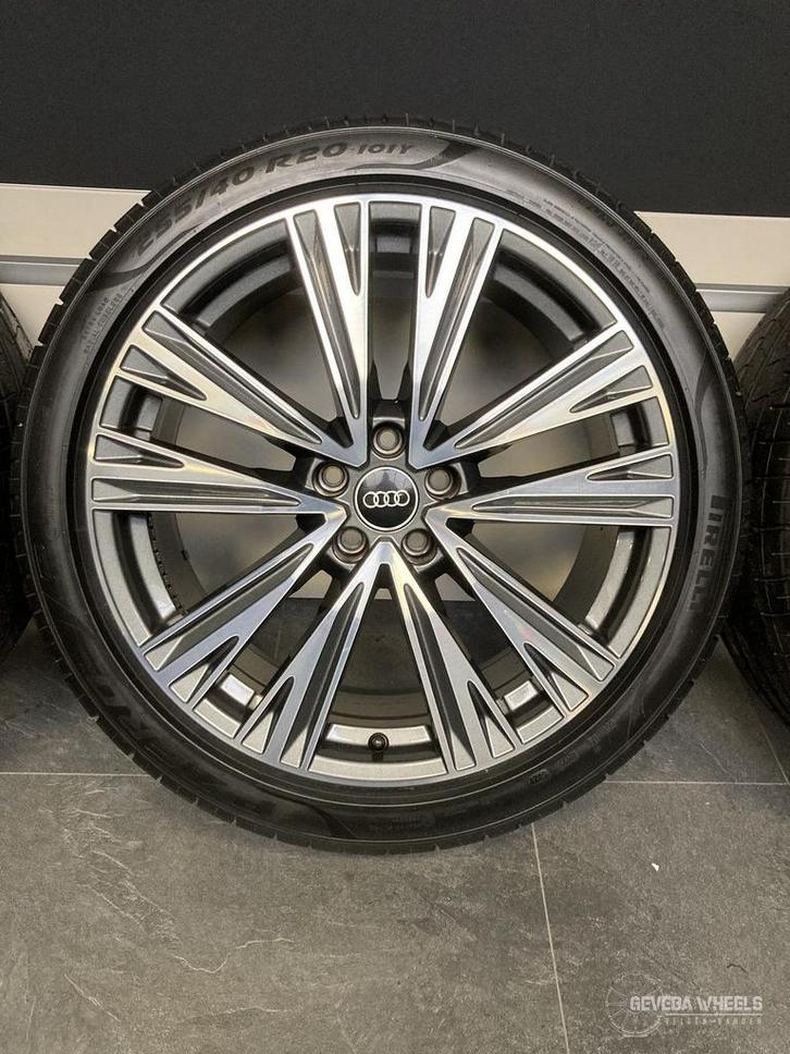 20” originele Audi A6 C8 velgen + banden 5x112 4K0 601  025J, Auto-onderdelen, Banden en Velgen, Banden en Velgen, Zomerbanden
