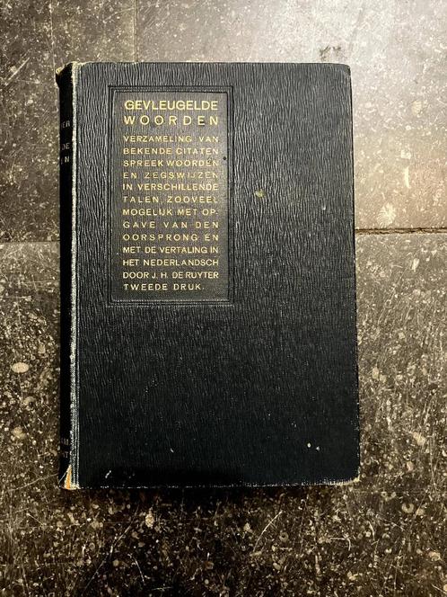 Gevleugelde woorden - J.H. de Ruyter, Boeken, Woordenboeken, Gelezen, Nederlands, Overige uitgevers, Ophalen of Verzenden