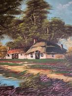 Zeer groot antiek schilderij in antieke kader, Antiek en Kunst, Ophalen
