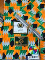 Tissu Wax Hi‑Target – 12 yards (10,97 m) Neuf, Hobby & Loisirs créatifs, Enlèvement, Neuf, Orange, Coton