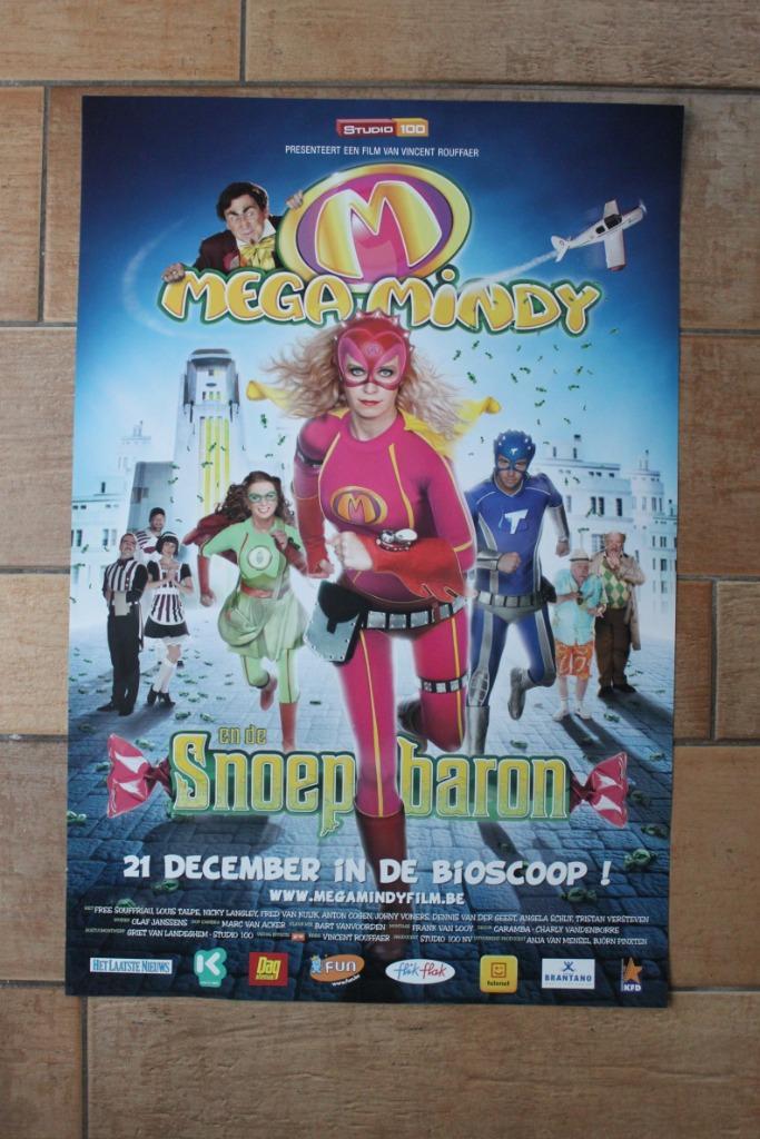 filmaffiche Mega Mindy en de snoepbaron filmposter, Verzamelen, Posters, Zo goed als nieuw, Film en Tv, A1 t/m A3, Rechthoekig Staand