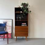 - Vintage boekenkastje met klep, Deens, rosewood -, Huis en Inrichting, Ophalen of Verzenden, Gebruikt