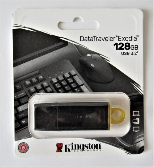 Kingston USB 3.2 stick 128GB nieuw, Computers en Software, USB Sticks, Nieuw, 128 GB, Ophalen of Verzenden