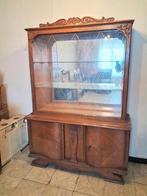 vintage retro , vitrine kast 120x166x45 cm is in 2 delen., Huis en Inrichting, Ophalen, Gebruikt