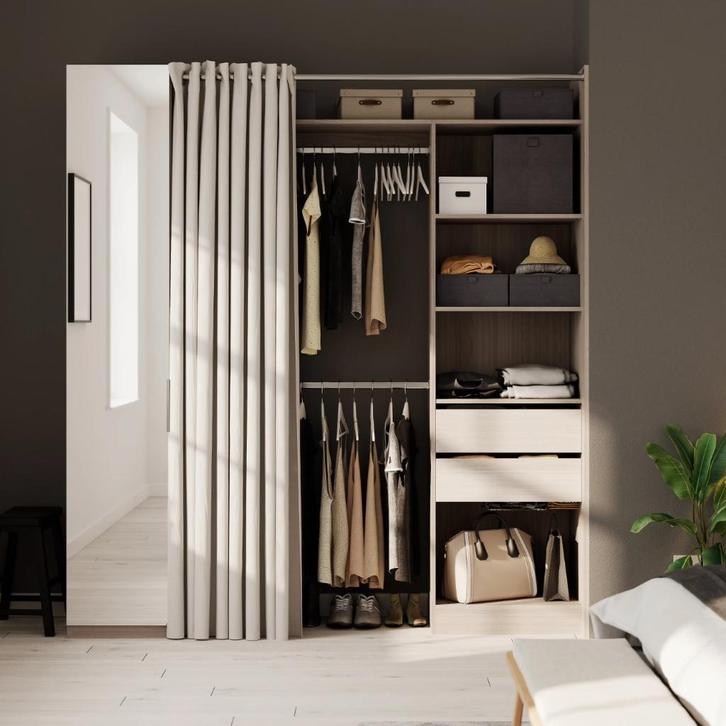 dressing in kit FELIX, Huis en Inrichting, Kasten | Kleerkasten, Nieuw, 150 tot 200 cm, 150 tot 200 cm, 25 tot 50 cm, Met lade(s)