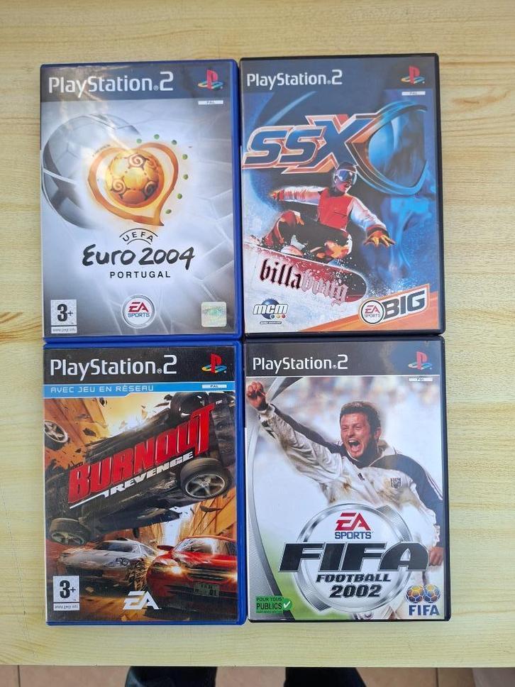 4 jeux PlayStation 2, Games en Spelcomputers, Games | Sony PlayStation 2, Gebruikt, Sport, 2 spelers, Vanaf 3 jaar, Ophalen of Verzenden