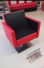 3 kappersstoelen met hydraulische voetpomp en voetsteun, Ophalen of Verzenden