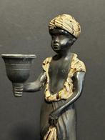 Figuratieve gietijzeren  kandelaar, Antiek en Kunst, Verzenden