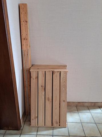 Houten stellingrek    beschikbaar voor biedingen