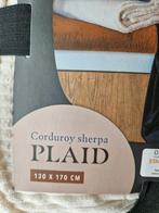 Corduroy sherpa plaid 130 x 170 mistral home, Maison & Meubles, Accessoires pour la Maison | Plaids & Couvertures, Enlèvement