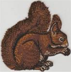Eekhoorn stoffen opstrijk patch embleem, Collections, Collections Autre, Envoi, Neuf