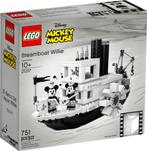 boite LEGO Ideas Disney 21317 : Steamboat Willie, Ensemble complet, Enlèvement, Lego, Neuf