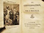 Jacques Delille, La Conversation, Poème et 3 Chants - 1812, Jacques Delille, Utilisé, Un auteur, Enlèvement ou Envoi