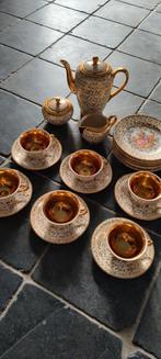 Vaisselle à café vintage antique Bavière 21 pièces motif dor, Antiquités & Art, Antiquités | Services (vaisselle) complet, Enlèvement ou Envoi