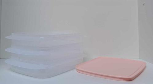 Tupperware « Stapelschaal Cool » 790 ml x 3 - Roze, Huis en Inrichting, Keuken | Tupperware, Nieuw, Bus of Trommel, Wit, Paars