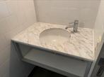 Badkamer marmer wastafel met handdoek opbergplek, Doe-het-zelf en Bouw, Sanitair, Kraan, Gebruikt, Ophalen of Verzenden