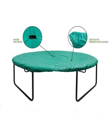 Stevige trampoline afdekhoes 365 cm - Groen beschikbaar voor biedingen