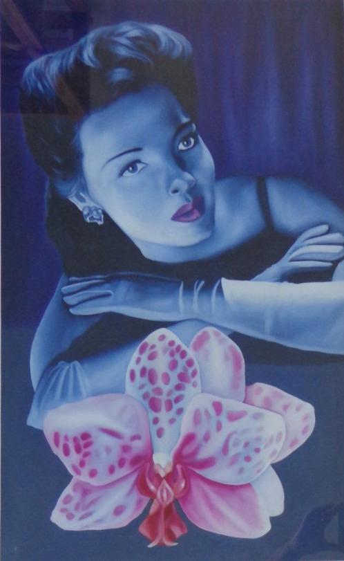 JAN BOLLAERT / ORCHID WOMAN / LAMBDA PRINT / 103x73cm KADER, Antiek en Kunst, Kunst | Litho's en Zeefdrukken, Ophalen