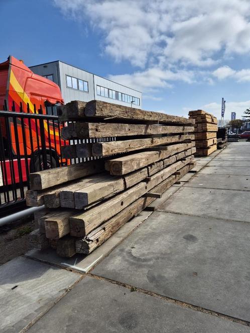 Hardhouten  lange palen balken meerpalen  groenhart, Tuin en Terras, Bielzen en Borduren, Hout, Ophalen